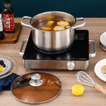 Load image into Gallery viewer, 24Cm Stainless Steel Stockpot Insulated Handle Cookware

