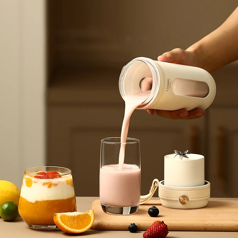 350ML Electric Portable Blender USB Rechargeable Juice Maker