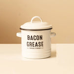 Load image into Gallery viewer, Grease Container w/ Strainer – Reusable Enamel Oil Pot

