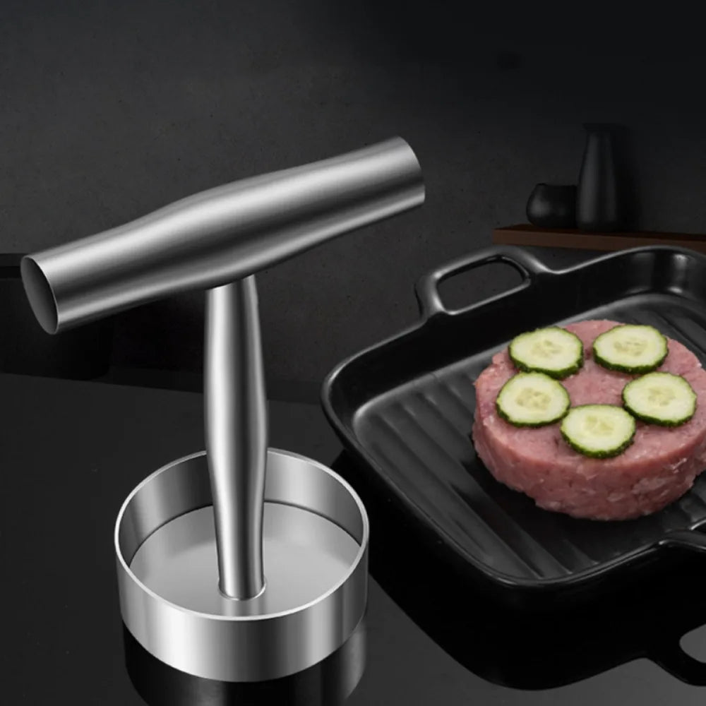 Heavy-Duty Burger Patty Press – Manual Meat Mold for Home Grill