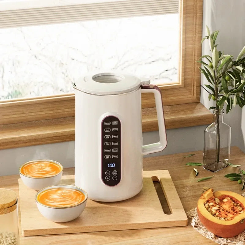 Portable 1.2L Soybean Milk Machine | 10-Leaf Blade Corn Juicer & Blender