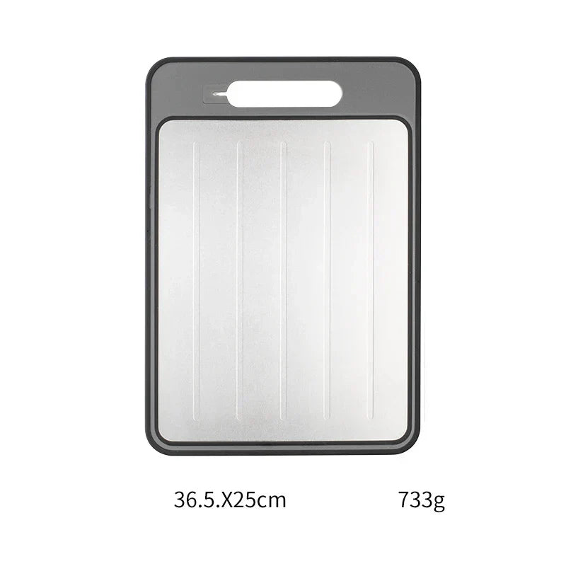 4-in-1 Double-Sided Cutting Board with Defrost & Sharpener