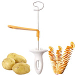 Load image into Gallery viewer, Stainless Steel Rotating Potato Spiral Slicer Kitchen Tool
