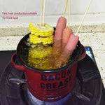 Load image into Gallery viewer, Grease Container w/ Strainer – Reusable Enamel Oil Pot
