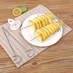 Load image into Gallery viewer, Stainless Steel Rotating Potato Spiral Slicer Kitchen Tool
