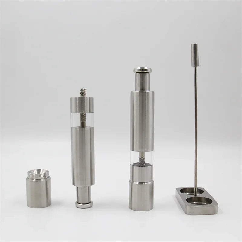 Stainless Steel Salt & Pepper Grinder Set – Adjustable Mills