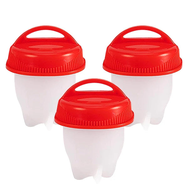 3/6Pcs Silicone Egg Poacher Cups – BPA Free, Non-Stick