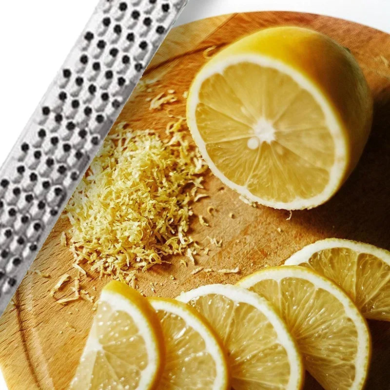 Stainless Handheld Grater – Cheese, Garlic, Lemon, More