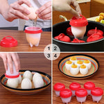 Load image into Gallery viewer, 3/6Pcs Silicone Egg Poacher Cups – BPA Free, Non-Stick
