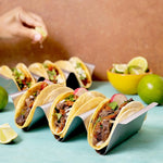 Load image into Gallery viewer, 4-Pack Stainless Steel Taco Holders – Oven &amp; Grill Safe
