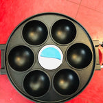 Load image into Gallery viewer, 7-Hole Cast Iron Egg Cake Pan Nonstick Breakfast Mold
