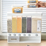 Load image into Gallery viewer, 6-Grid 26LB Rice &amp; Dry Food Dispenser Storage Box
