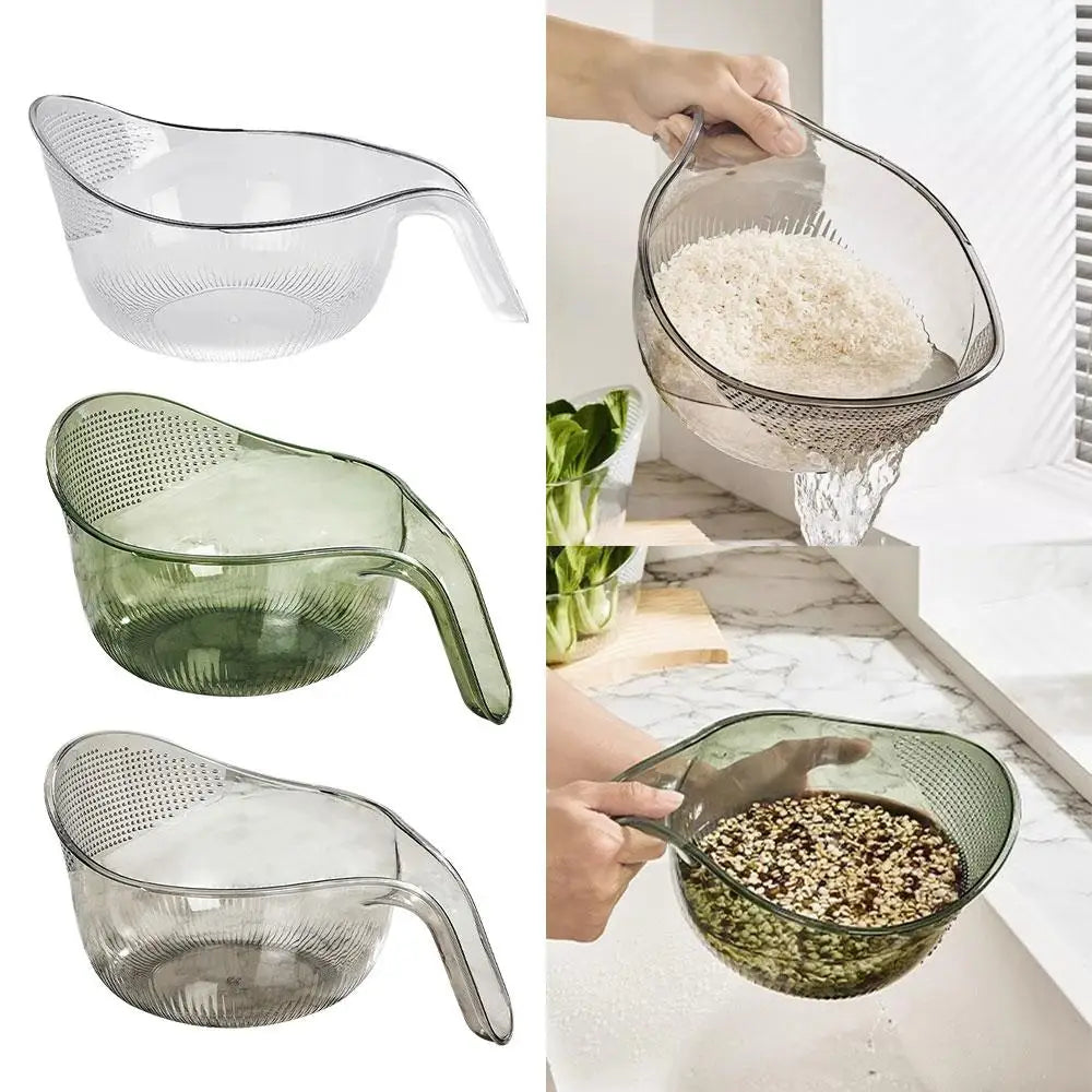 Rice Washer & Colander Bowl – Kitchen Sieve & Drainer