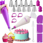 Load image into Gallery viewer, Cake Piping Kit for Easy Decorating – 40pc Tips &amp; Reusable Bags