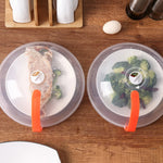 Load image into Gallery viewer, Microwave Anti-Splatter Lid – Clear, Heat-Resistant Handle
