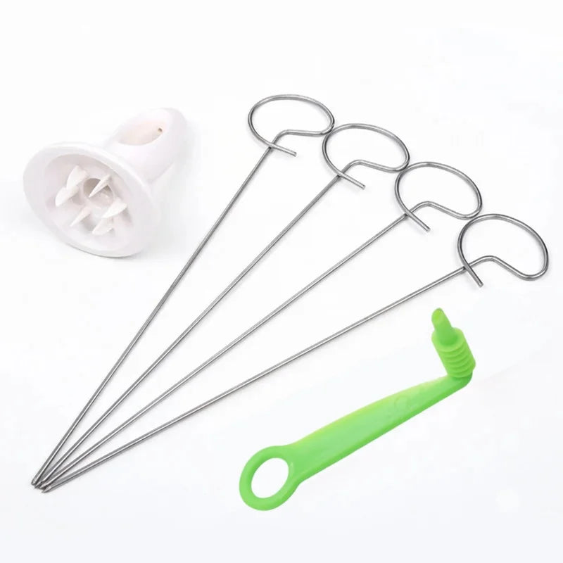 Stainless Steel Rotating Potato Spiral Slicer Kitchen Tool
