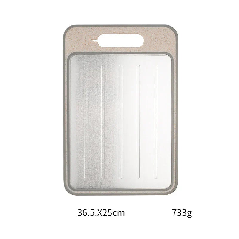 4-in-1 Double-Sided Cutting Board with Defrost & Sharpener