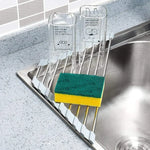 Load image into Gallery viewer, Triangle Dish Rack Over Sink | Foldable Stainless Drainer
