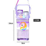 Load image into Gallery viewer, Cartoon Kids Water Bottle with Straw Large Capacity, BPA-Free
