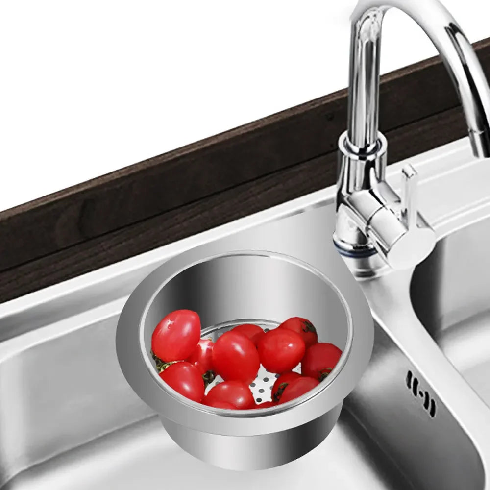 Stainless Sink Strainer Basket – Drain, Store & Filter