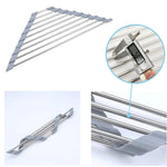 Load image into Gallery viewer, Triangle Dish Rack Over Sink | Foldable Stainless Drainer
