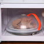 Load image into Gallery viewer, Microwave Anti-Splatter Lid – Clear, Heat-Resistant Handle
