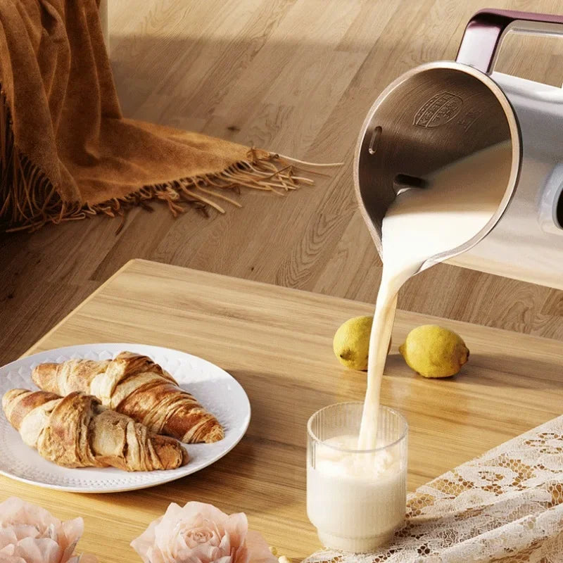 Portable 1.2L Soybean Milk Machine | 10-Leaf Blade Corn Juicer & Blender