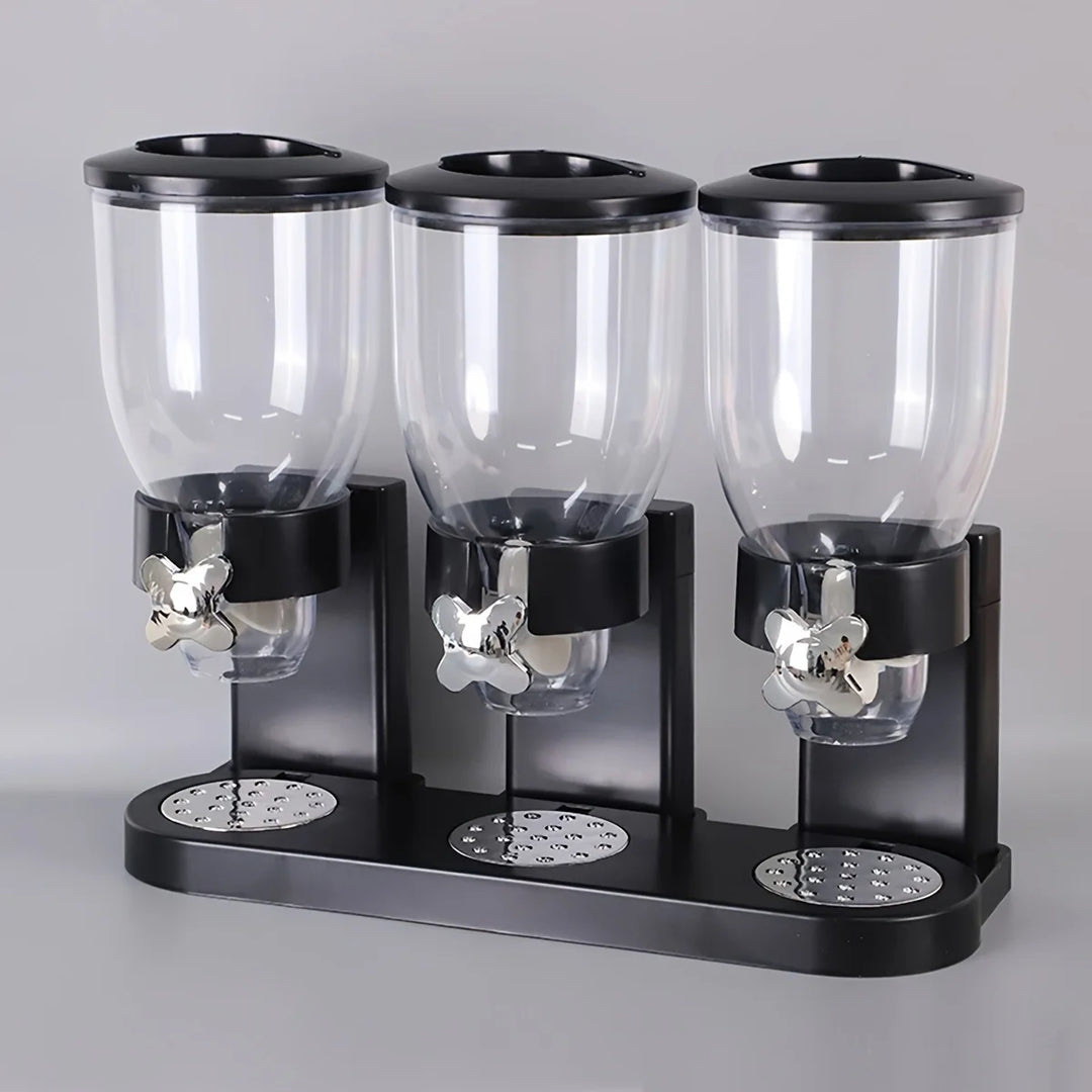 Triple Cereal Dispenser – Large, No Power Needed, Multi-Use