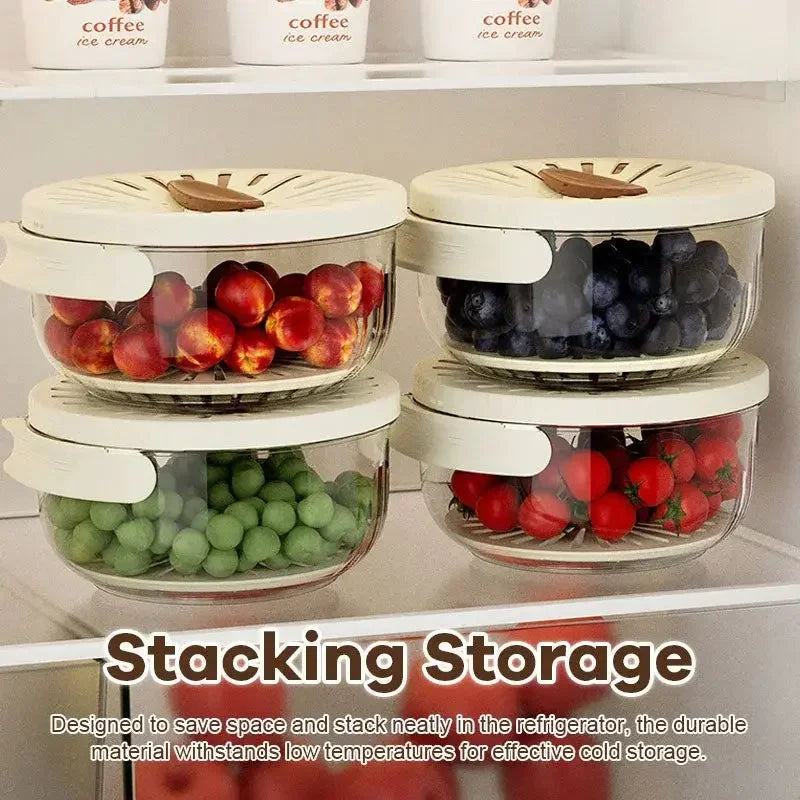 Foldable Fruit Veggie Basket – Drain, Store & Dehydrate