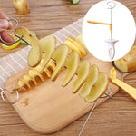Load image into Gallery viewer, Stainless Steel Rotating Potato Spiral Slicer Kitchen Tool

