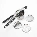 Load image into Gallery viewer, Stainless Steel Potato Masher &amp; Press with 3/4 Discs Cutter
