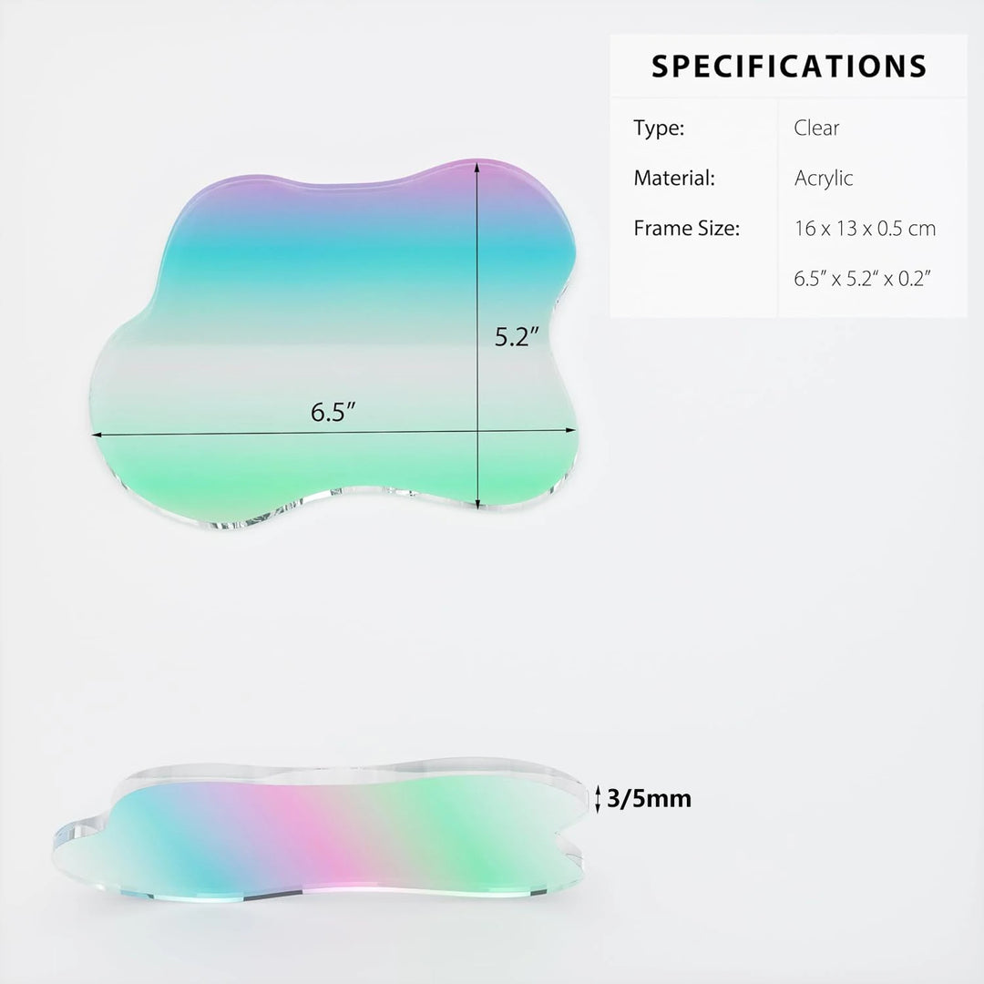 Clear Acrylic Cloud Coaster Heat-Resistant Cup Mat Decor