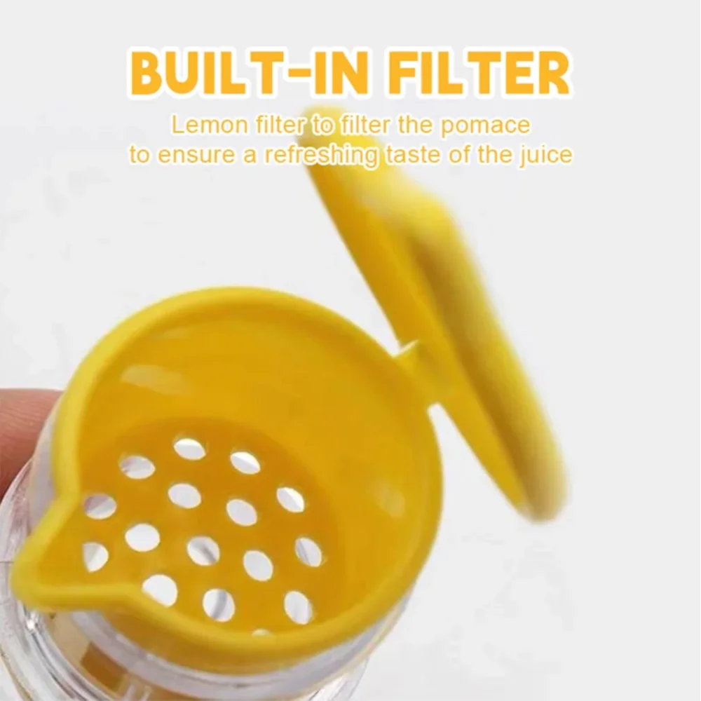 Manual Lemon Lime Juicer with Filter & Screw Top Faucet