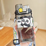 Load image into Gallery viewer, Cartoon Kids Water Bottle with Straw Large Capacity, BPA-Free
