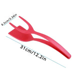 Load image into Gallery viewer, 2-in-1 Nylon Grip Flip Tongs Spatula for Eggs &amp; Steak
