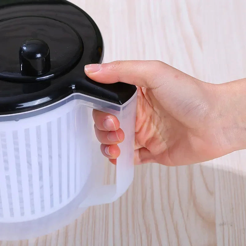 Manual Salad Spinner Vegetable Washer & Dryer, Kitchen Strainer
