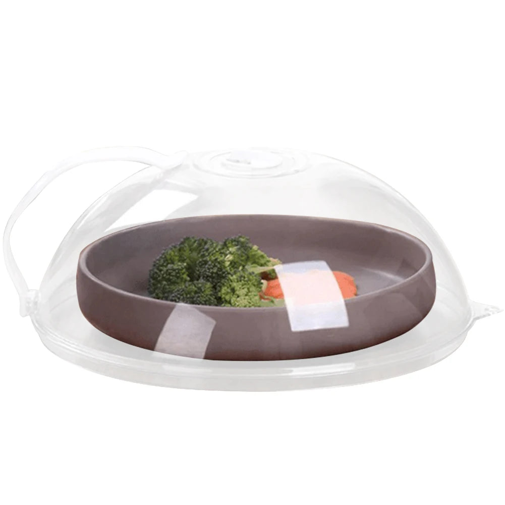 Microwave Anti-Splatter Lid – Clear, Heat-Resistant Handle