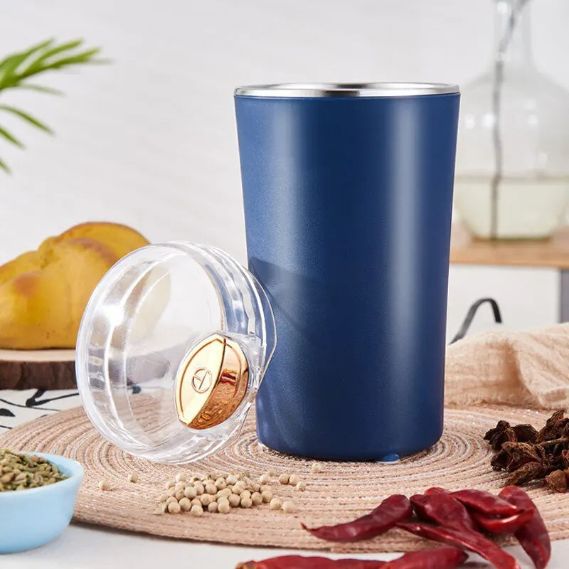 Electric Coffee & Grain Grinder – Portable Kitchen Gadget