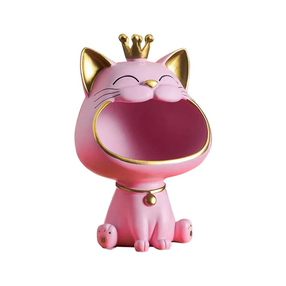 Cat Statue Sundries Storage Box