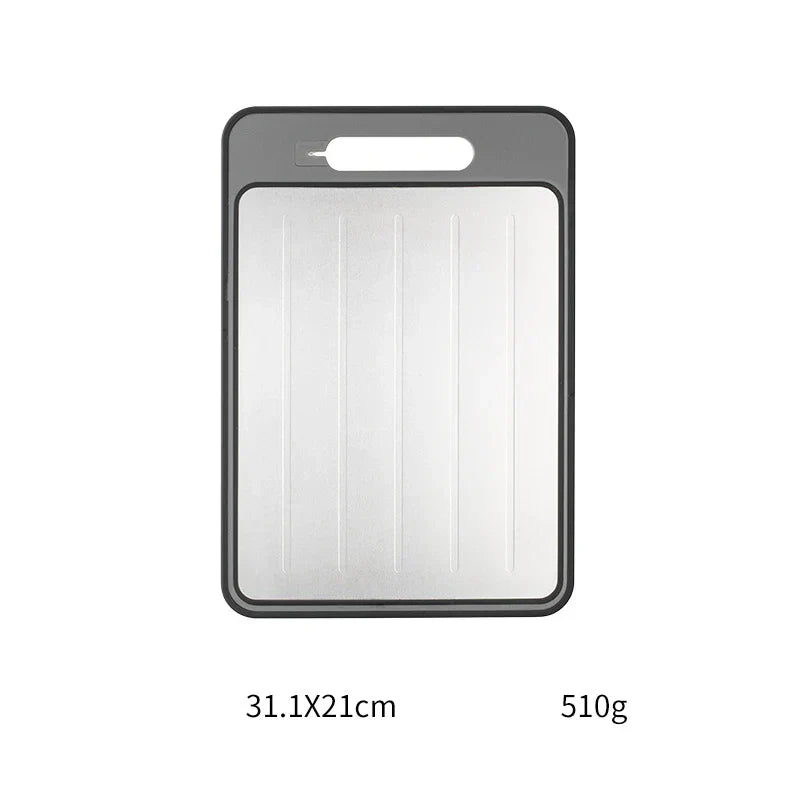 4-in-1 Double-Sided Cutting Board with Defrost & Sharpener
