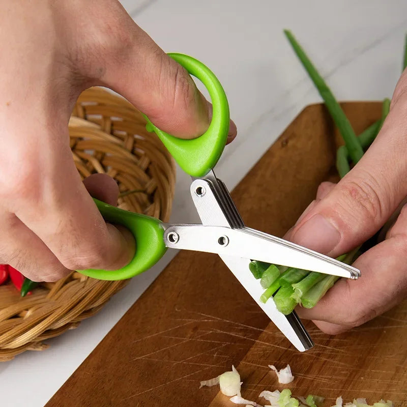 Multi-Functional Stainless Steel 3/5-Layer Kitchen Cutter