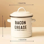 Load image into Gallery viewer, Grease Container w/ Strainer – Reusable Enamel Oil Pot
