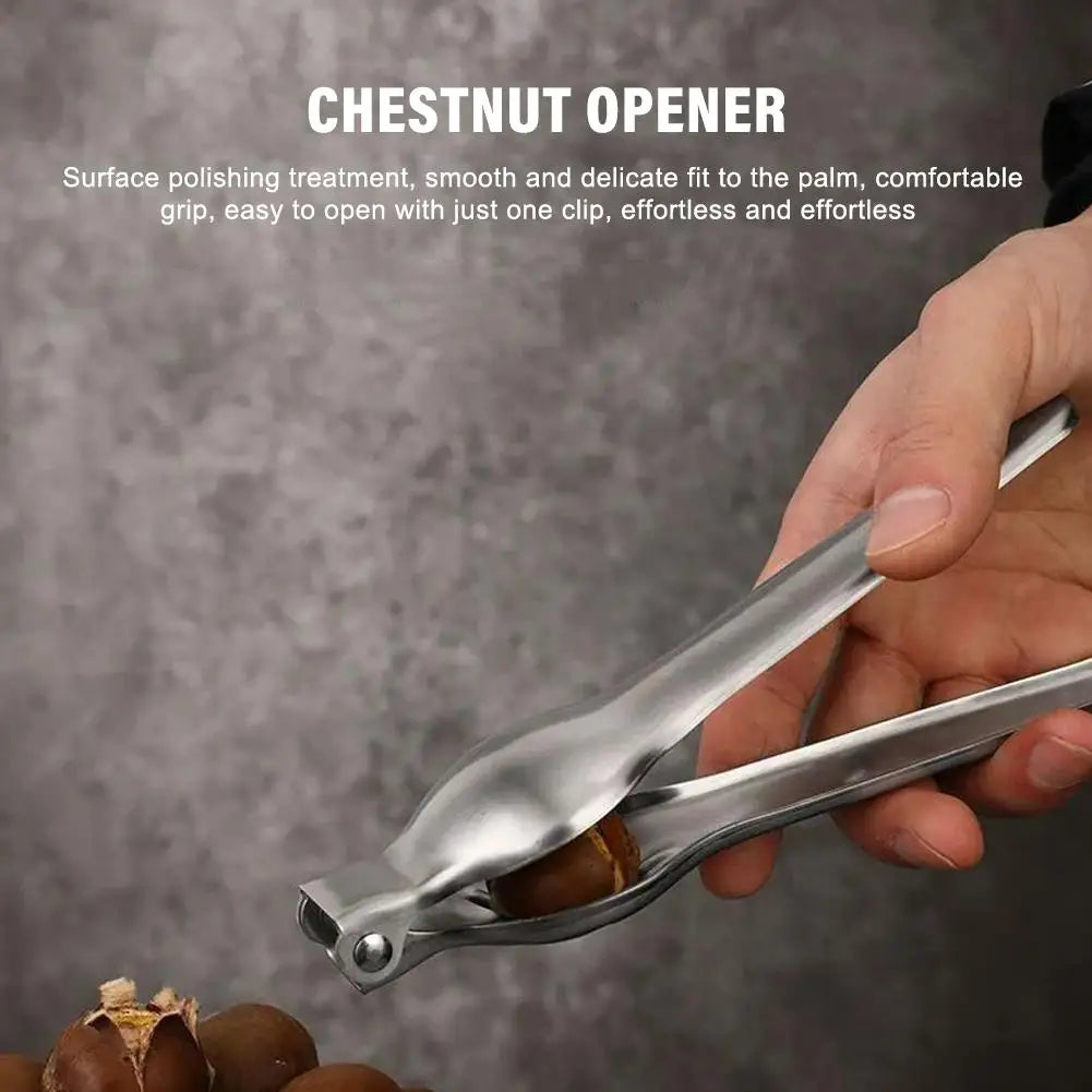 2-in-1 Steel Nut Cracker & Chestnut Opener Kitchen Tool