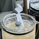 Load image into Gallery viewer, 1000ML Glass Tumbler with Lid &amp; Straw – Coffee, Juice, Milk

