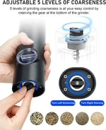 Load image into Gallery viewer, 2Pcs Electric Salt &amp; Pepper Grinder – Adjustable, Refillable
