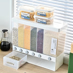 Load image into Gallery viewer, 6-Grid 26LB Rice &amp; Dry Food Dispenser Storage Box
