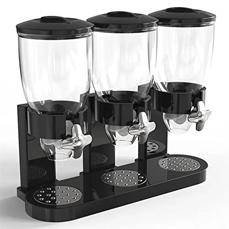 Triple Cereal Dispenser – Large, No Power Needed, Multi-Use