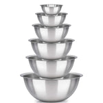Load image into Gallery viewer, Stainless Steel Mixing Bowl Set of 6 – Nesting, Baking, Cooking
