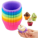 Load image into Gallery viewer, 12Pcs Silicone Cupcake Muffin Molds for DIY Baking Tools
