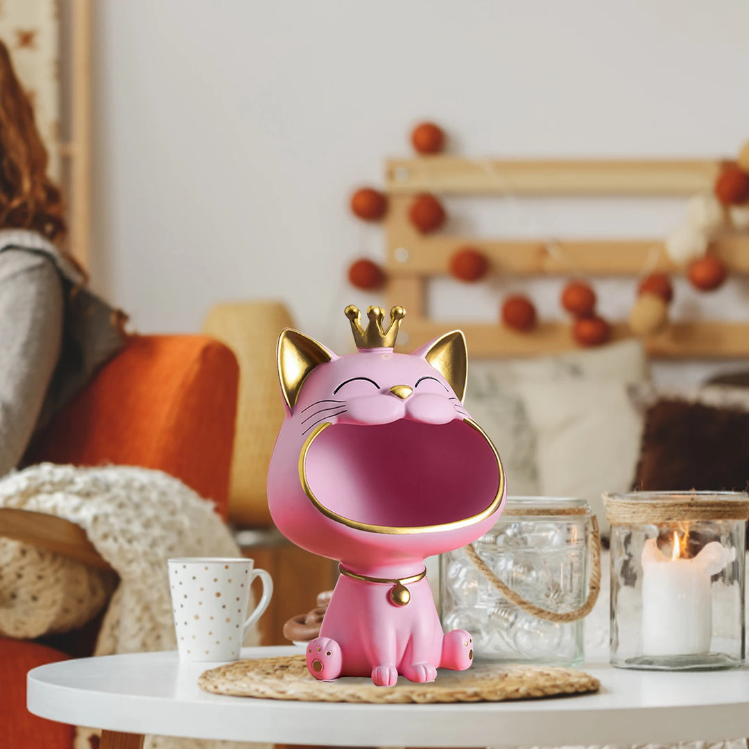 Cat Statue Sundries Storage Box